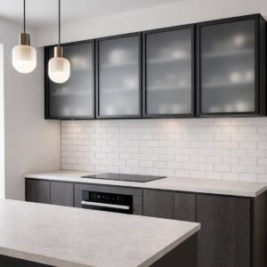 ESG-Satinato-Glas in Küchenschränken