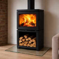 Maßgefertigtes hitzebeständiges Glas für einen Ofen