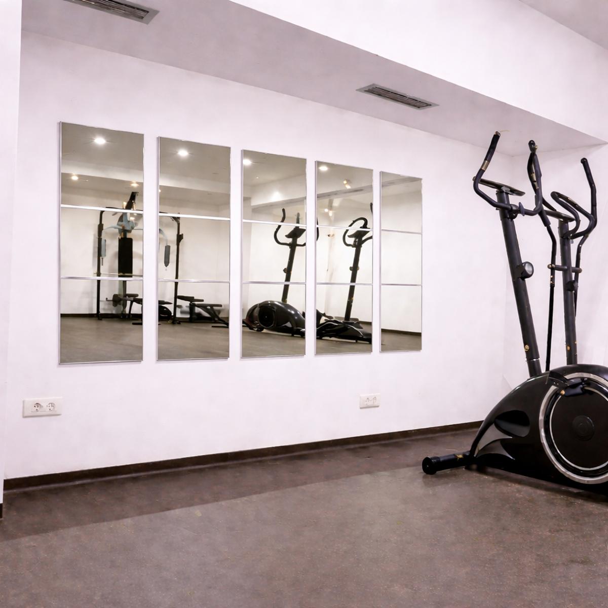Spiegel für ein Fitnessstudio